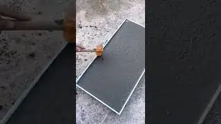 DIY Concrete Tile Making in an Amazing Plastic Mold