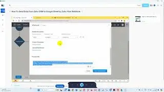How to send data from zoho crm to google sheet by zoho flow webhook
