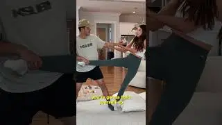 Парный челлендж на одной ноге
