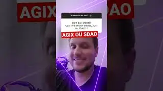 AGIX OU SDAO #shorts #criptomoedas