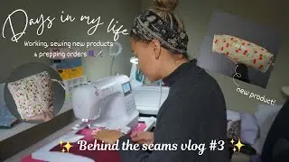 Behind the seams vlog #3 | Sewing, Cutting, Prepping & Sorting out new batting!! 🧵✂️
