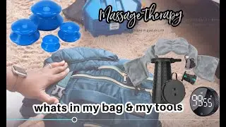 Real talk| Massage therapist beginner tools/tips | whats in my mobile massage bag + massage supplies