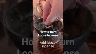 Burning loose incense #shorts
