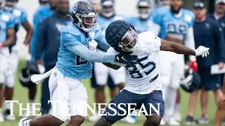Kyle Philips, Nick Westbrook-Ikhine and Chig Okonkwo 1v1s on Day 6 of Tennessee Titans training camp