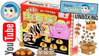 [DIY Kit] Meitianyile Diy Takoyaki 📦🐙🥢 Japan&Candy #ポッピンクッキン #kracie #fyp