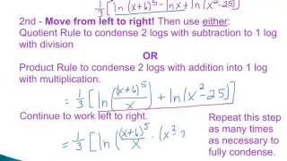 Condensing Logarithms