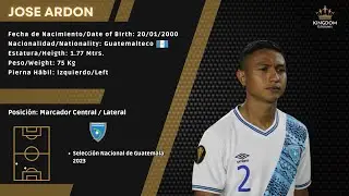 Jose Ardon // Lateral Marcador Central Selecci&oacute;n Nacional 2023
