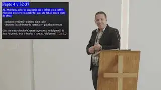 Fapte 4:32-37 | Pastor Ruben Wagner.