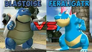 Pokemon battle revolution - Blastoise vs Feraligatr