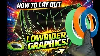 How to Lay Out Lowrider Panel Designs Using LiME LiNE Fineline Tape