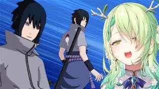 Ceres Fauna, Mumei and Gura react to the Sasuke Uchiha Fortnite skin [Hololive/Holo Council]