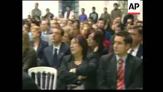 REPLAY Basque regional president Juan Jose Ibarretxe visits