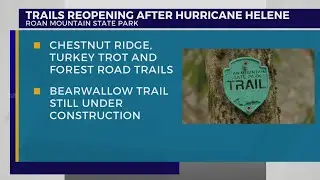 Several trails reopen at Roan Mountain State Park