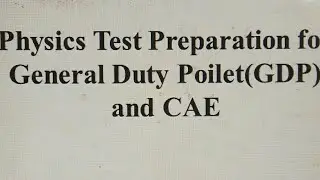 How to prepare for initial physics test for GDP and CAE(Aeronautical Engineering)