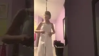 ￼ Put my karate outfit on with me