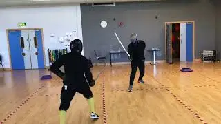 Backsword vs Saber sparring