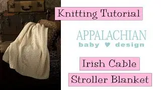 Irish Cable Stroller Blanket