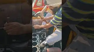 How to sleeve removeing #cummins #6BT #ENGINE #REPAIR #WORKSHOP #HYDROLIC