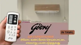 How to Use Godrej Inverter AC Remote | Tamil Guide