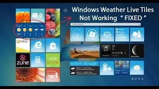 Weather Live Tiles Not Working Properly 
