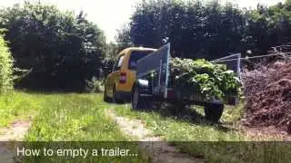 How to empty a garden trailer - the easy way