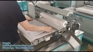 Water Based Paper Tube Labeling Machine, with Online Cutter