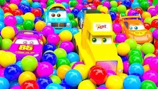 Little City Cars Heroes and Huge Color Ball Tornado - part 2