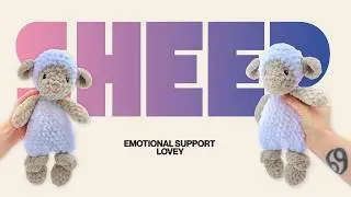 No Sew Lamb Lovey Crochet Pattern Sheep Snuggler Video Tutorial