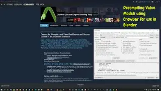 Blender 2.8x/2.9x - Decompiling Valve .MDL Files Using Crowbar