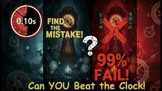 99% FAIL! 😱 Can You Find The Mistake? | Clock Puzzle #1 | PuzzlePetrol