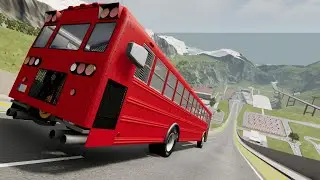 Bus Drag Race DansWorth D2500 Hight Speed Jumps & Crash Compilation & Red Bus &  Drifting Schololbus