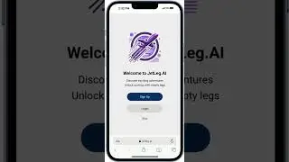 JetLeg AI Beta Demo iPhone