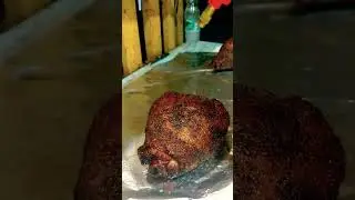 Голень индейки готовлю в коптильне. #yummy #2023 #russia #индейка #shorts #food #live