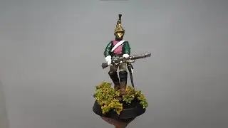 Lets paint Napoleonic French Dragoon on foot advancing