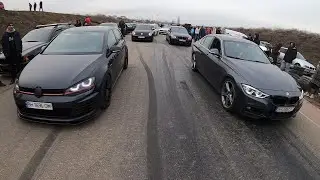 BMW 330 F30 stage2 RWD vs Golf GTI stage 2