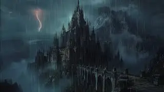 Feel Relaxed and Calm with Rain In Dark Fantasy Castle 🏰 Sleep Peacefully with Thunder Rain