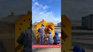 Zhenu YC-180 hydaulic impact hammer specially designed for offshore wind farm was delivered