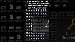 || SOLVED ✅|| #AttackFiles (.attackfiles) #MedusaLocker #family ransomware virus removal decryption