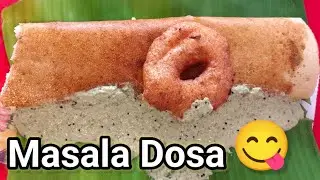 Masala Dosa in HVR Veg Hassan | Best Breakfast Spot | Famous Food Street in Hassan | Food Vlogs