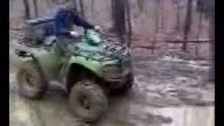 arctic cat 500 mud bog part 1