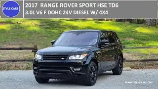 2017  RANGE ROVER SPORT HSE TD6 Exterior & Interior