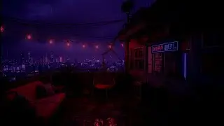 Tokyo View After Midnight 🌙 Lofi Sleep Mix with Rain