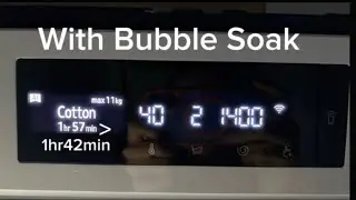 Samsung Bespoke AI WW11BB704DGW - Cotton 40° with Bubble Soak - Full Cycle 
