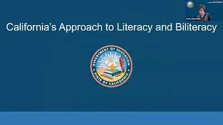 An Update on California's Comprehensive Literacy Policies and Resources