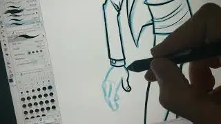 Comic inking in clipstudio paint
