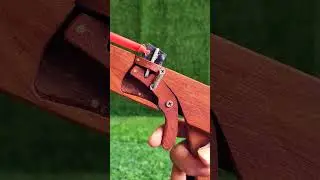 Simple mechanics craft design for slingshot#woodworking #wooddesigner #woodscraft #classicwood