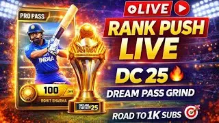 DC 25 LIVE 🔴 Rank Push Begins! | Dream Pass Grind | Road To 1K Subs 🚀 OG Army 🎯 | Giveaway Soon