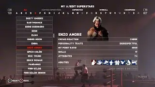 WWE 2K18 Enzo Amore Full Attributes & Stats