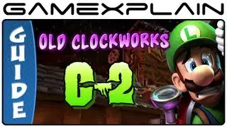 Особняк Луиджи 2: Темная луна: Old Clockworks C-2 Руководство по драгоценным камням, бу и головоломкам и прохождение (100%!)