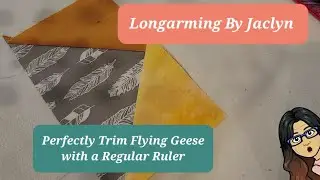 Trim a Flying Geese Unit: No Special Ruler Required! Perfect every time.